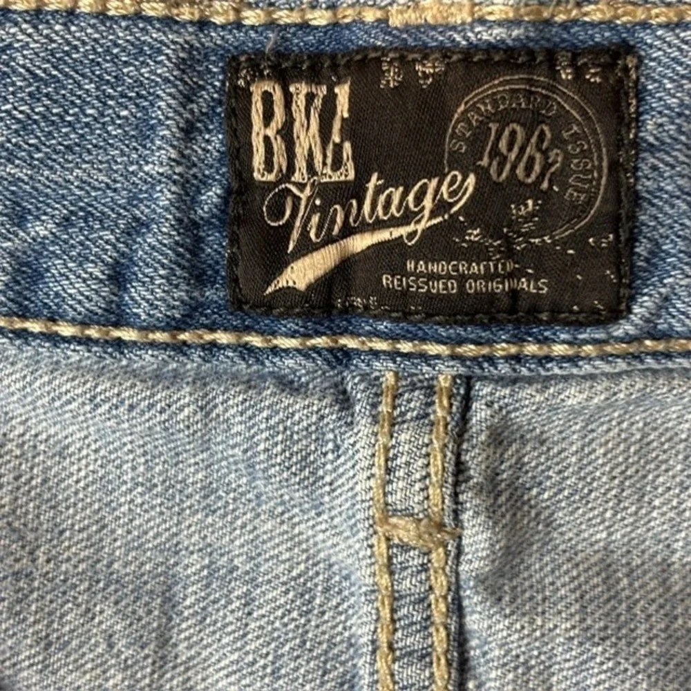 Mens 34L BKE Vintage Welder Long Straight Jeans Blue Outdoor Western Workwear